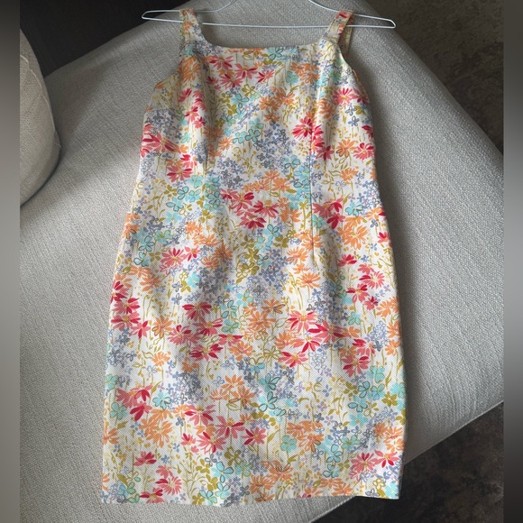 LOFT Dresses & Skirts - Ann Taylor Loft Vintage Floral Mini Dress Square Neck 2P